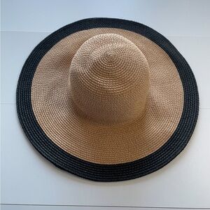 Tan and Black Sun Hat